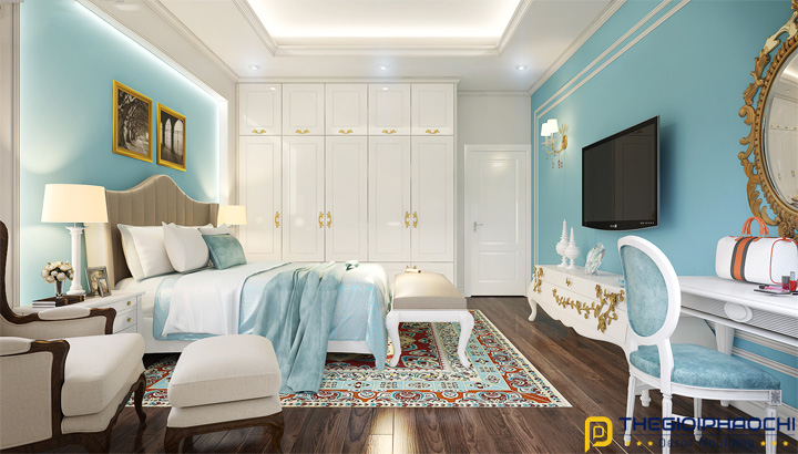 phối màu phào chỉ trần nhà đẹp